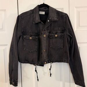 Mono B Black Denim Jacket